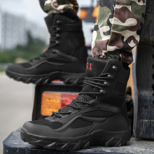 High Quality Autumn Men Boots Tactical Military Special Force Waterproof Leather Desert Work Shoes Men’s Combat Army Ankle Boots